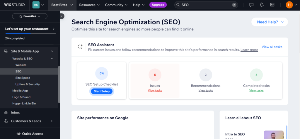wix seo